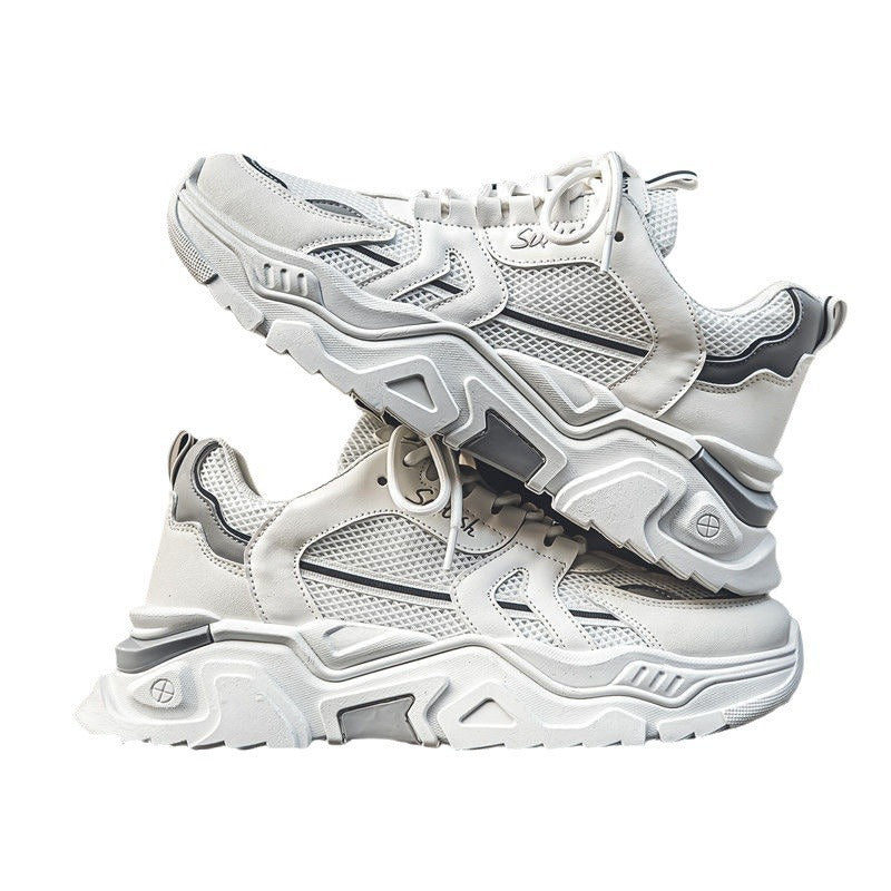 Damen Sportliche Chunky Sneakers mit atmungsaktiver Mesh-Oberfläche und stabiler Sohle Drune