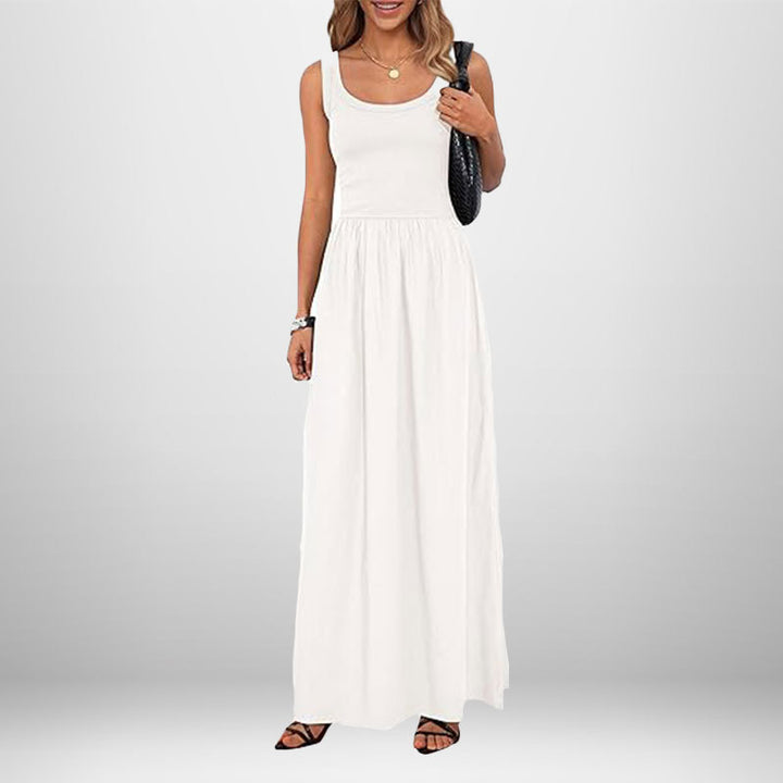 Damen Maxikleid mit elegantem, weiter Schnitt Drune