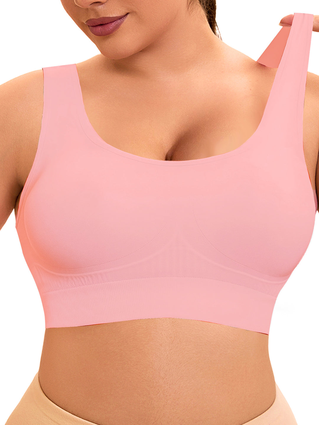 Damen Komfort-BH mit nahtlosem Design und stützendem Unterbrustband Drune