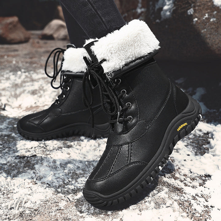 Damen Winterstiefel mit isolierter Fütterung und rutschfester Gummisohle Drune