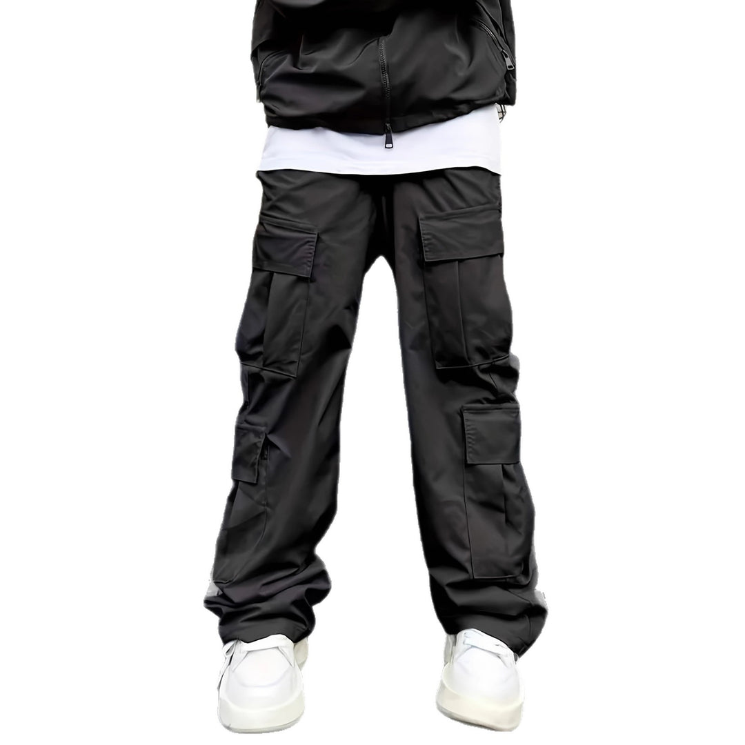 Herren funktionale Cargo-Hose mit vielseitigen Taschen und elastischem Bund Drune