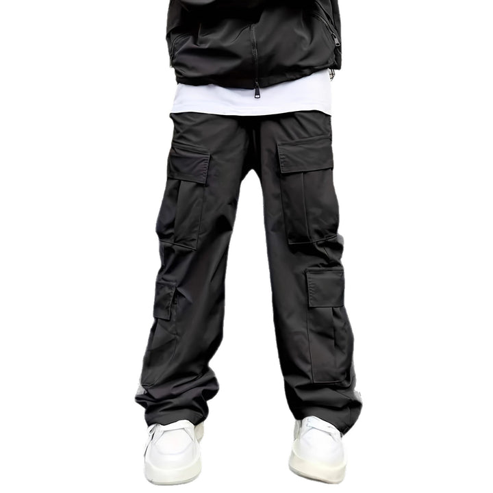 Herren funktionale Cargo-Hose mit vielseitigen Taschen und elastischem Bund Drune
