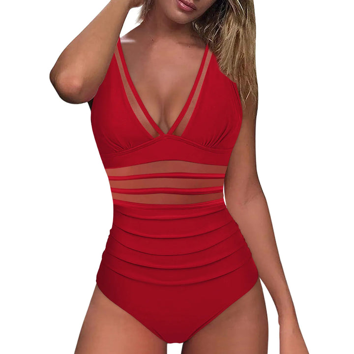 Damen eleganter Badeanzug mit verführerischen Cut-Out-Details Drune