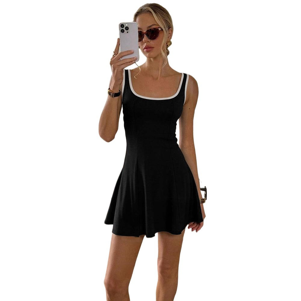 Damen Sportliches Sommerkleid mit figurformender Silhouette und bequemem Schnitt Drune