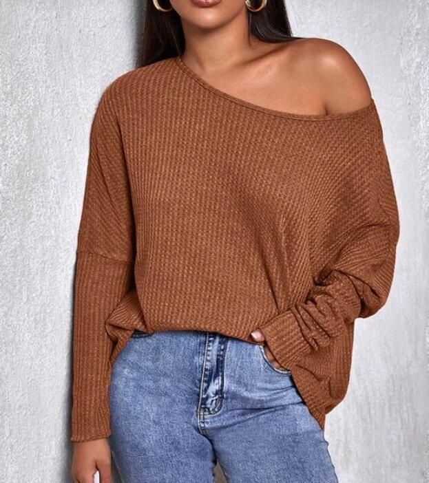 Damen Oversized Strickpullover Drune