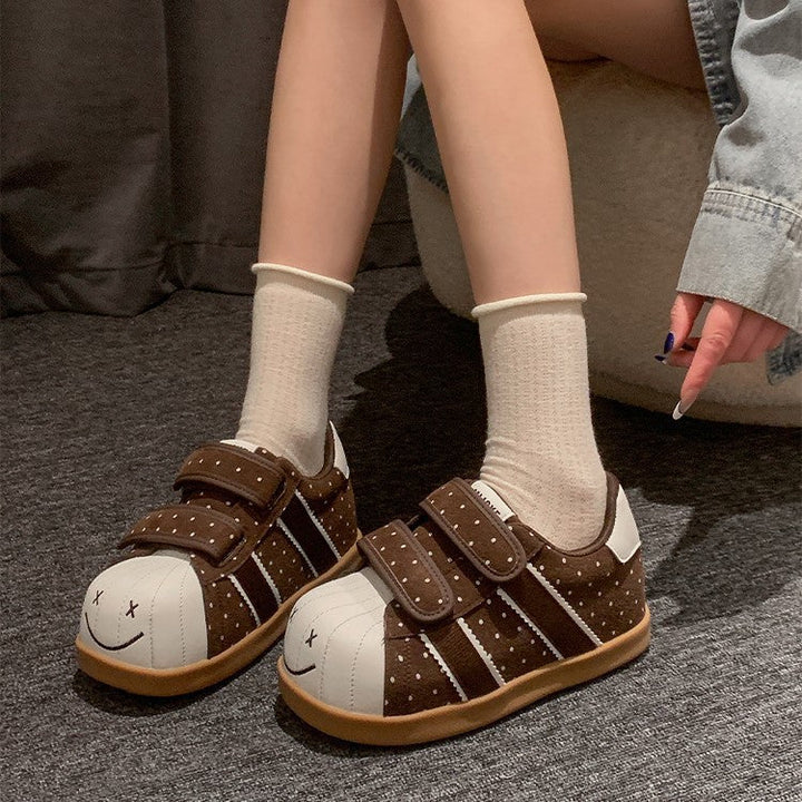 Damen Sneakers mit breiten Klettverschlüssen und lässigem Design Drune