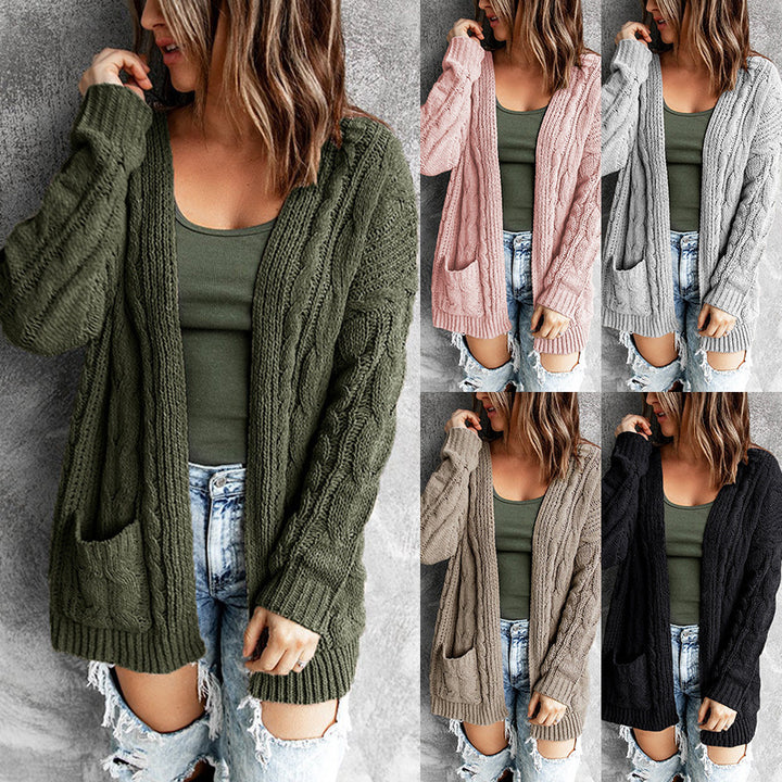 Damen Strickjacke im lässigen Oversized-Stil mit offener Front Drune