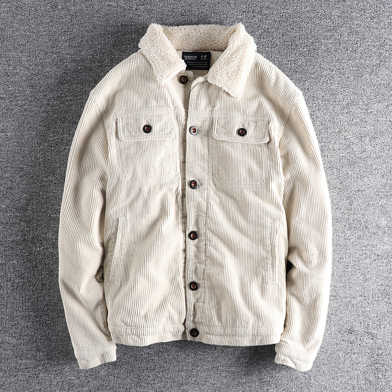 Herren Cordjacke mit kuscheligem Futter und praktischen Taschen Drune