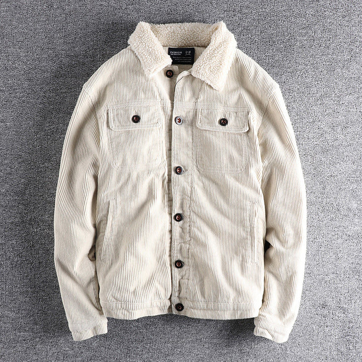 Herren Cordjacke mit kuscheligem Futter und praktischen Taschen Drune