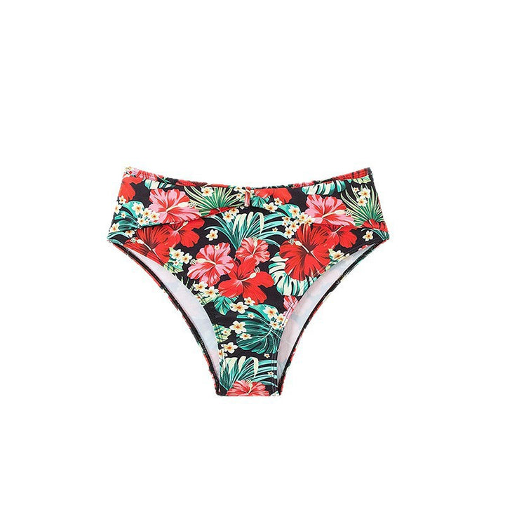 Damen Hochtailliertes Bikini-Set mit floralen Akzenten Drune