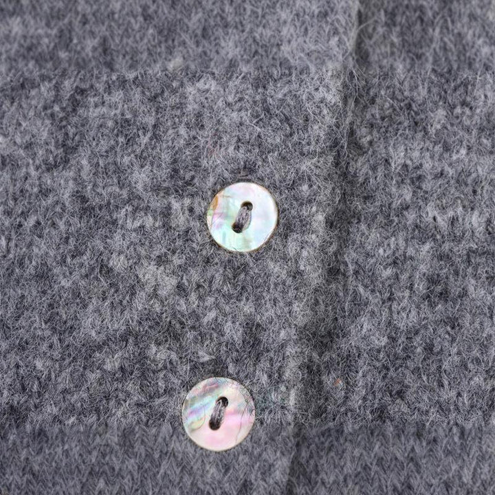 Damen Strickjacke mit frillenden Abschlüssen und dekorativem Kragen Drune