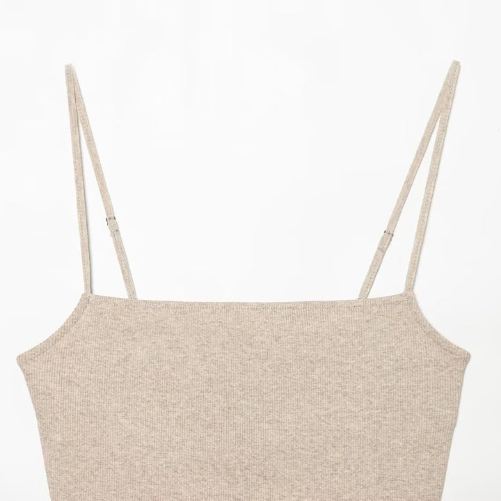 Damen Crop-Top mit funkelnden Pailletten und schmalen Trägern Drune