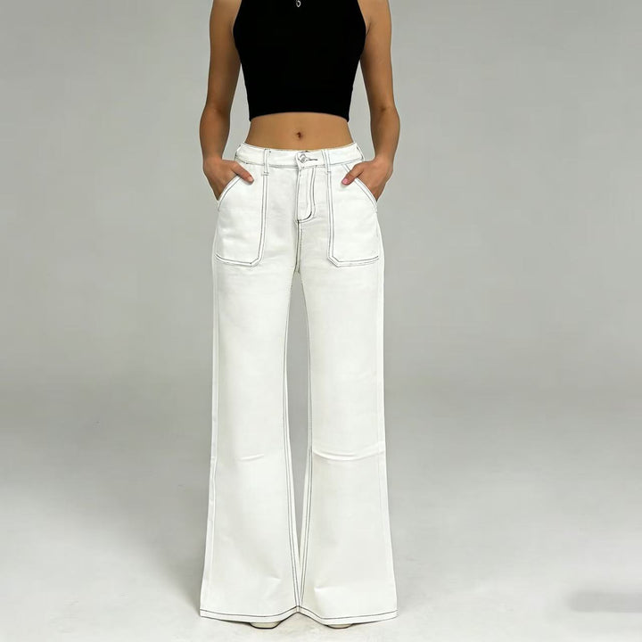 Damen High-Waist Jeans im Vintage-Stil Drune