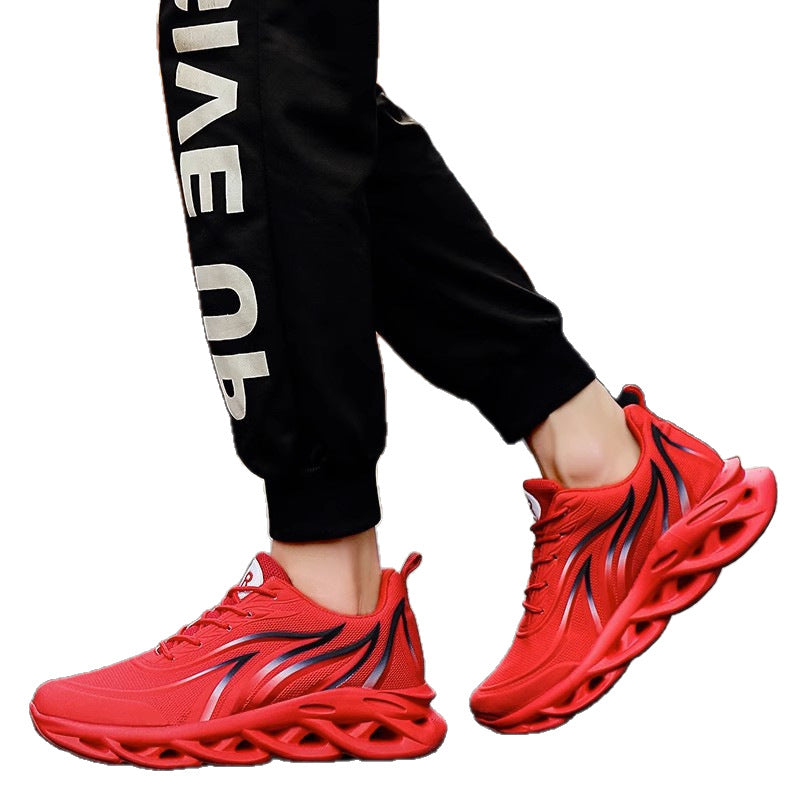 Herren futuristische Wellen-Sohlensneaker mit atmungsaktivem Strickoberteil Drune