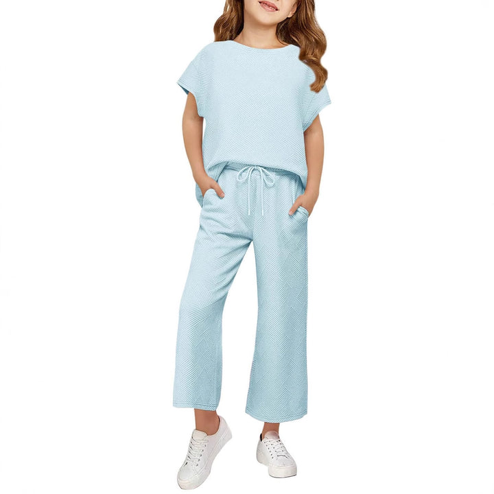 Damen sommerliches Freizeit-Set aus leichter, atmungsaktiver Baumwolle Drune