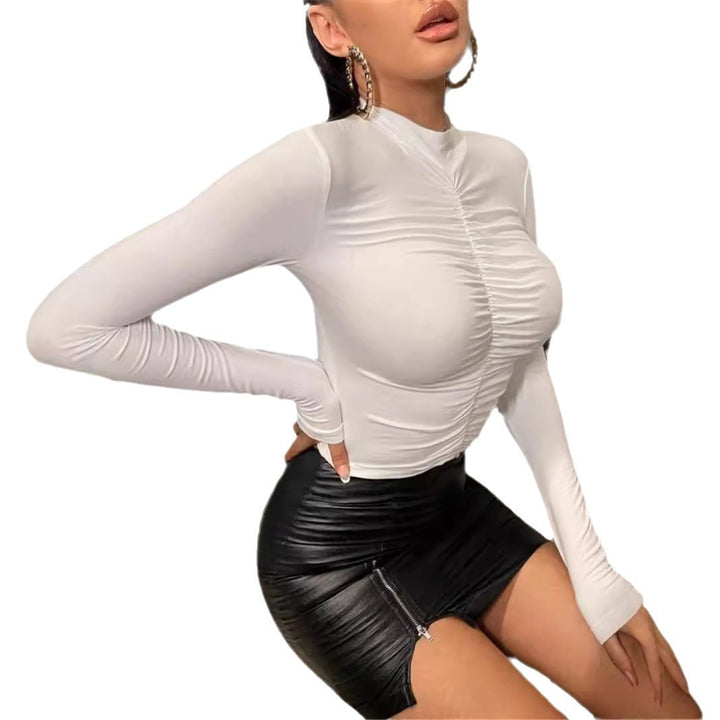Damen figurbetontes Longsleeve Shirt Drune