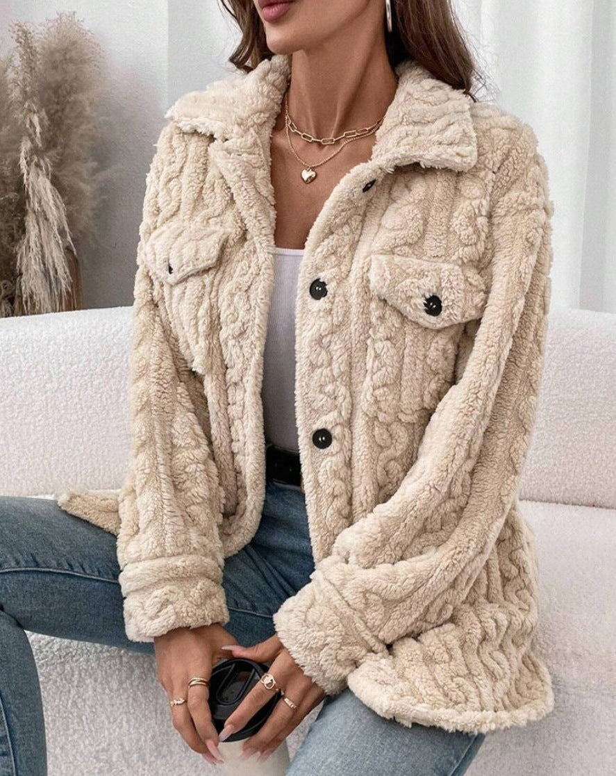 Damen Strickjacke mit strukturierter Oberfläche Drune