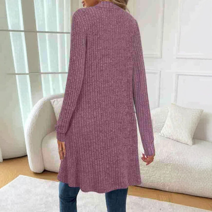 Damen Strickjacke mit asymmetrischem Saum und praktischen Taschen Drune