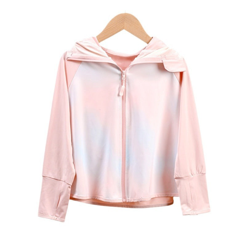 Damen atmungsaktive Sonnenschutzjacke mit Reißverschluss Drune