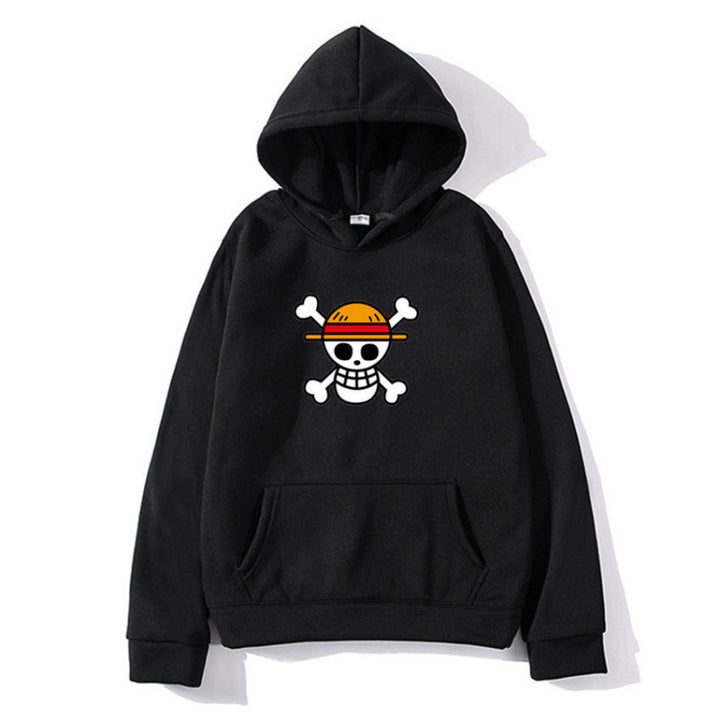 Damen Kapuzenpullover mit kreativem Piratenmotiv und bequemer Passform Drune
