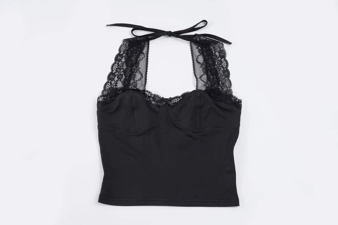 Damen Spitzen-Camisole mit elegantem Schnitt und verspielten Details Drune