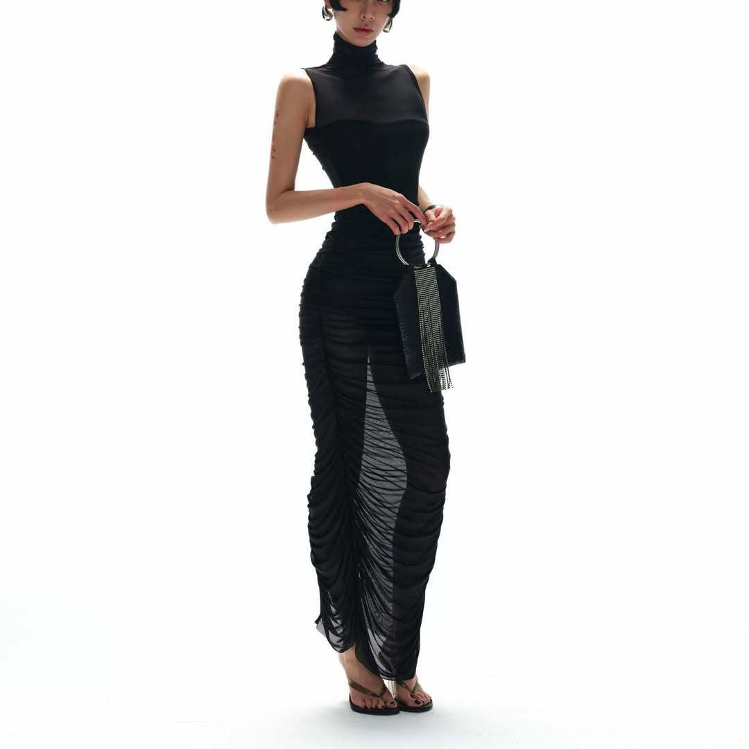 Damen Elegantes Abendkleid mit raffinierten Drapierungsdetails Drune