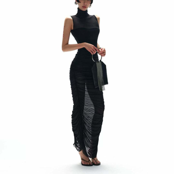 Damen Elegantes Abendkleid mit raffinierten Drapierungsdetails Drune