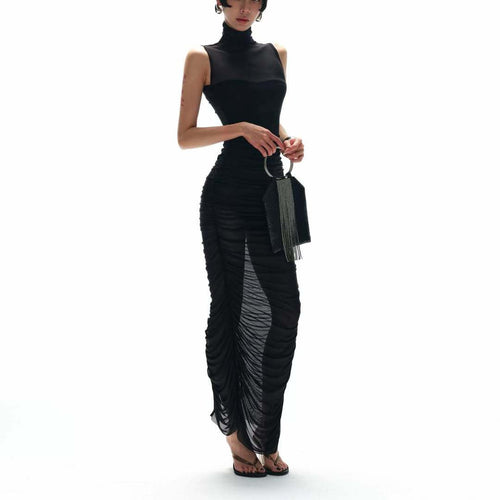 Damen Elegantes Abendkleid mit raffinierten Drapierungsdetails Drune
