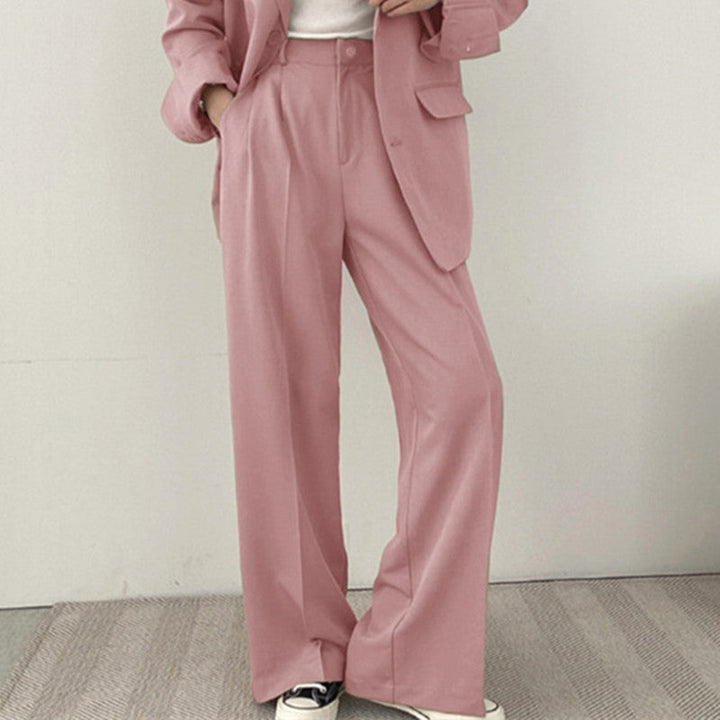 Damen elegantes Blazer-Set mit weitem Schnitt Drune
