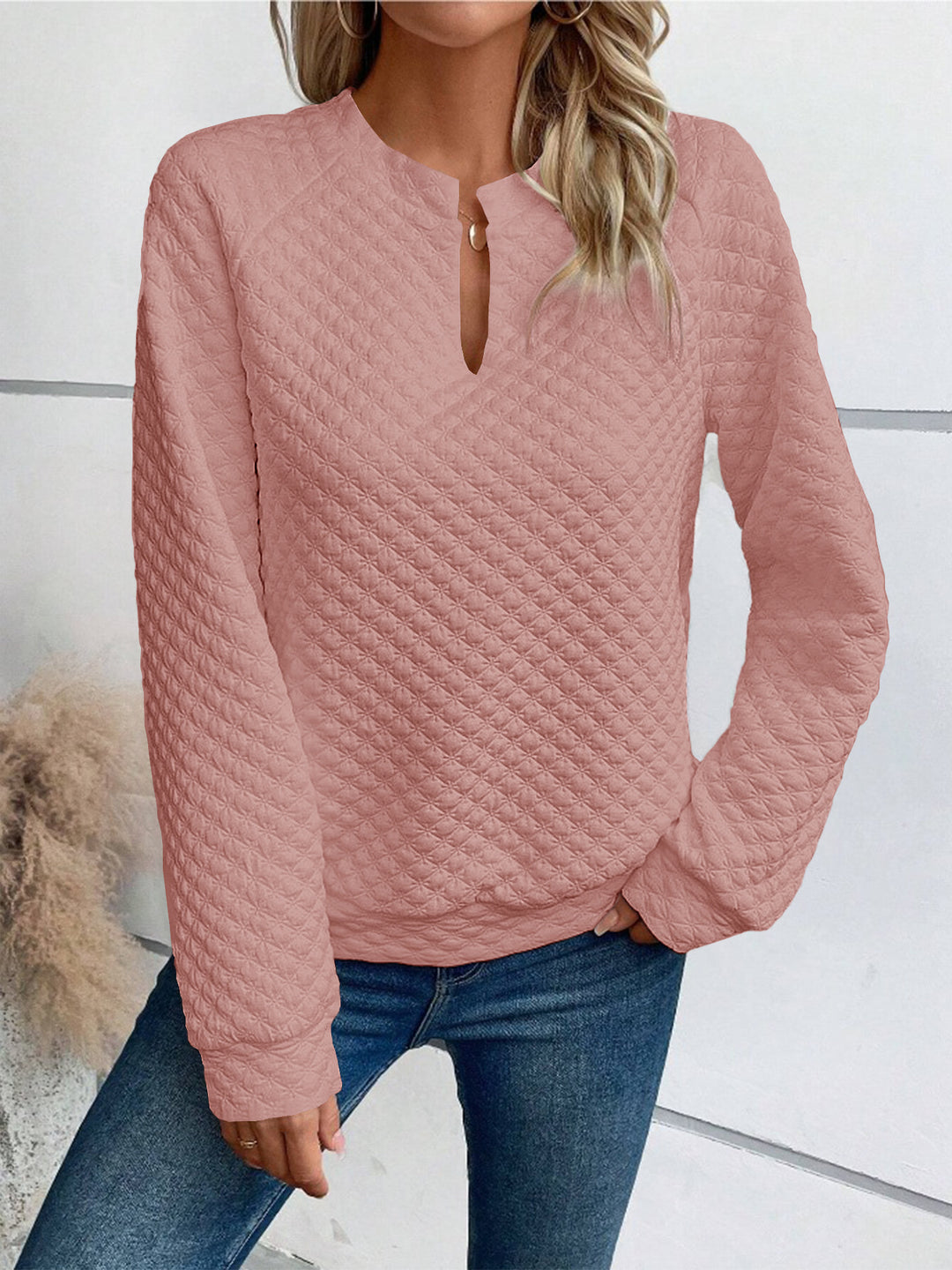Damen Sweatshirt mit strukturiertem Design Drune