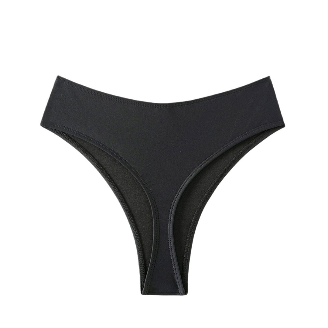 Damen Hochgeschnittene Bikinihose mit nahtloser Verarbeitung und komfortablem Sitz Drune