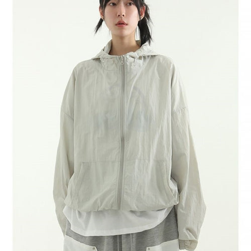 Damen lässige Übergangsjacke mit lockerer Passform Drune