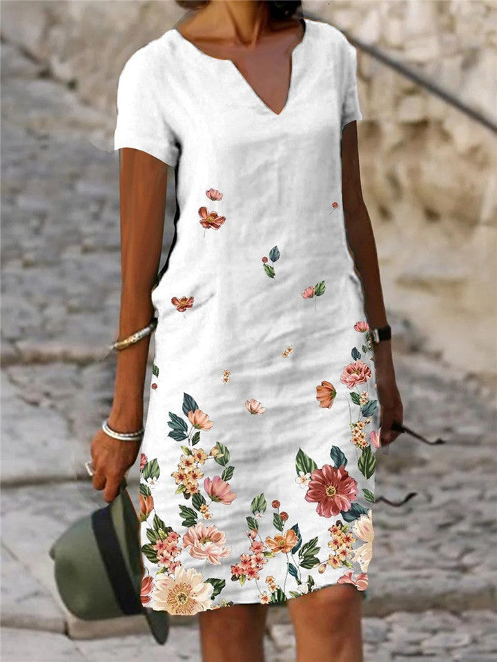 Drune | Schickes Country Style Mini Kleid mit Blumen