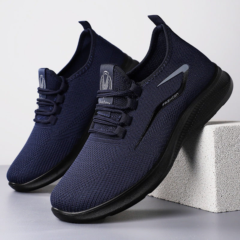 Herren nan atmungsaktive Strick-Sneaker mit sockenähnlichem Schaft und flexibler Komfortlaufsohle Drune