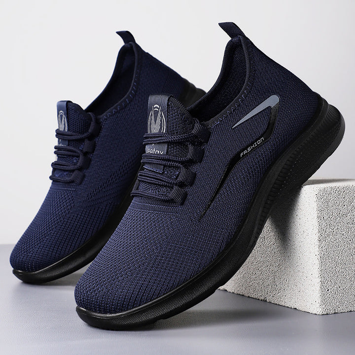 Herren nan atmungsaktive Strick-Sneaker mit sockenähnlichem Schaft und flexibler Komfortlaufsohle Drune