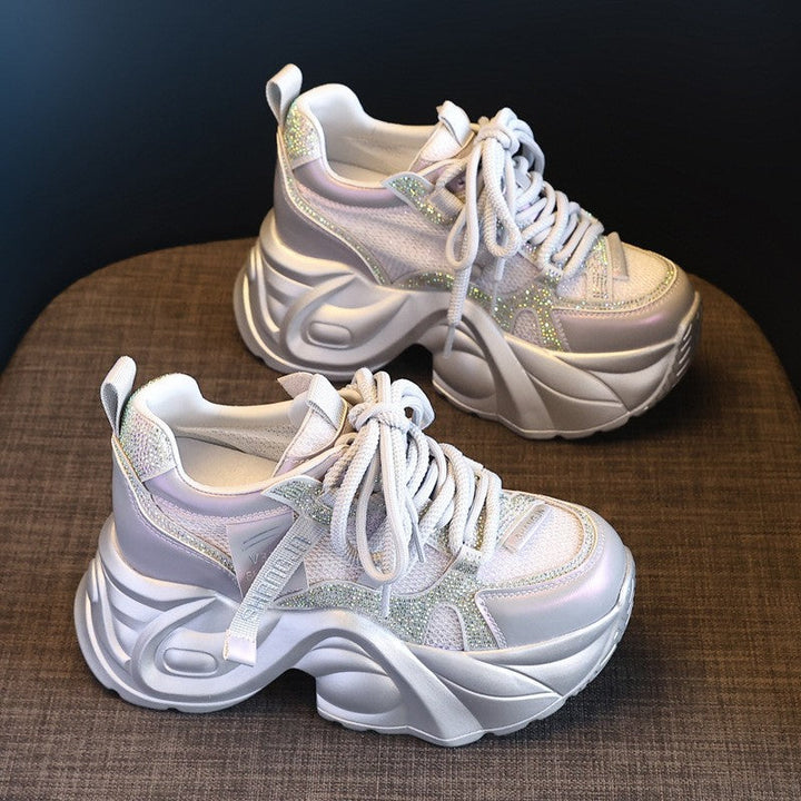 Damen Chunky Sneakers mit futuristischem Design und atmungsaktivem Obermaterial Drune
