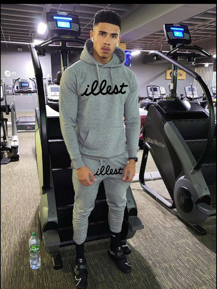 Herren Hoodie und Jogginghose Set mit auffälligem Schriftzug Drune