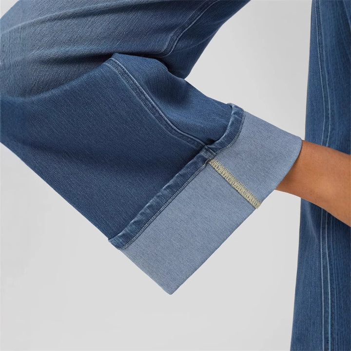 Damen Relaxed Fit Wide-Leg Jeans Drune