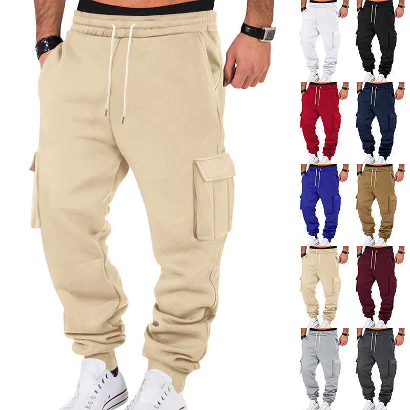 Herren Cargo-Sweatpants mit elastischem Bund und praktischen Seitentaschen Drune
