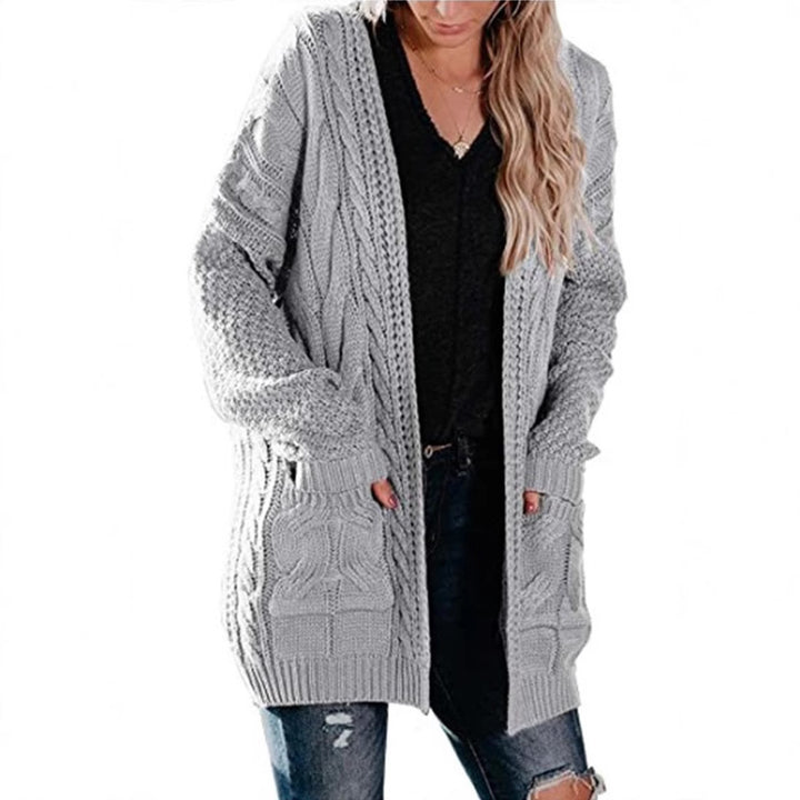 Damen Grobstrick Cardigan Drune