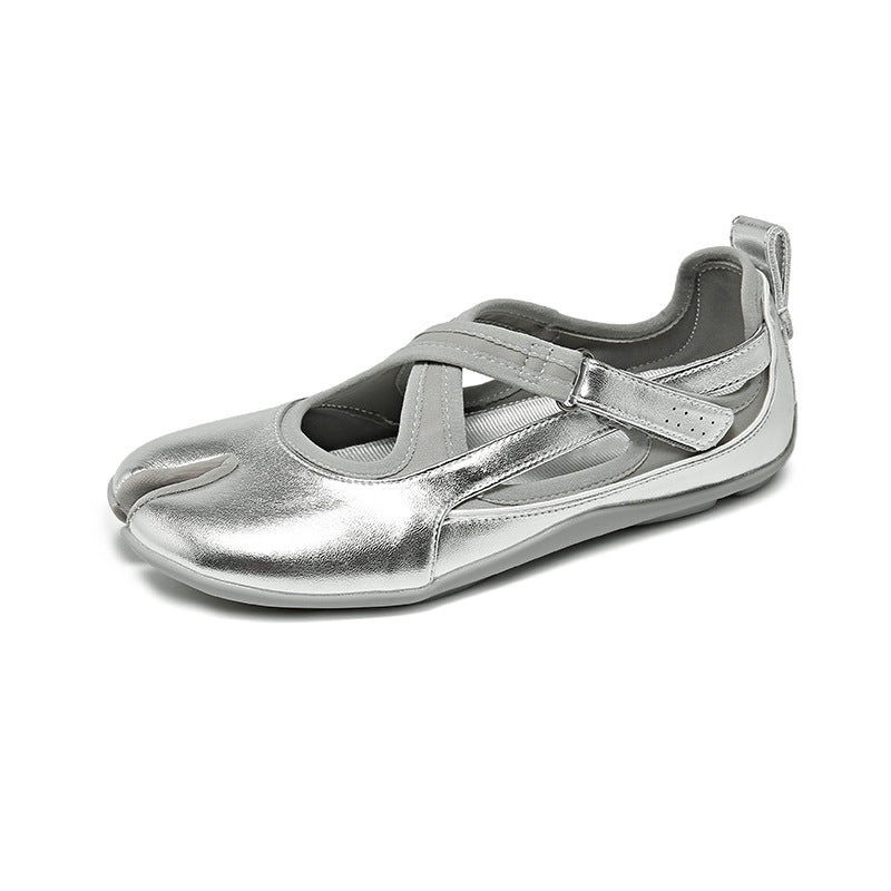 Damen Sportliche Ballerinas mit flexiblem Riemchen und atmungsaktivem Obermaterial Drune