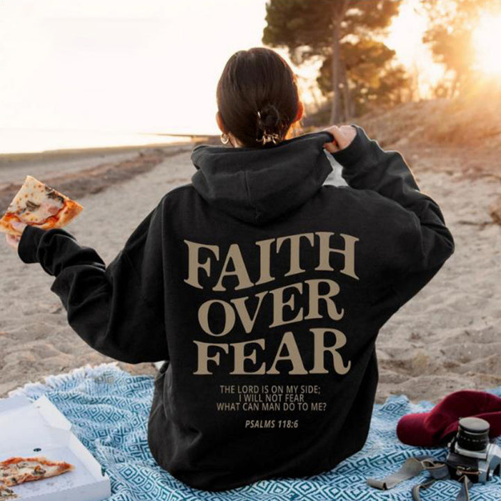 Damen Hoodie mit inspirierendem Schriftzug und bequemer Passform Drune