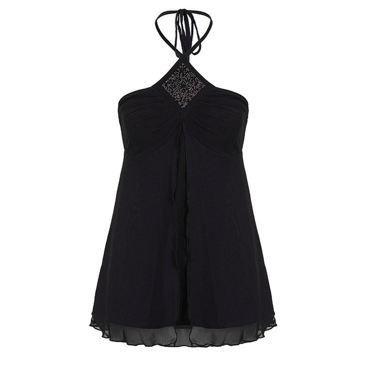 Damen Halteroberteil mit elegantem Spitzendetail Drune