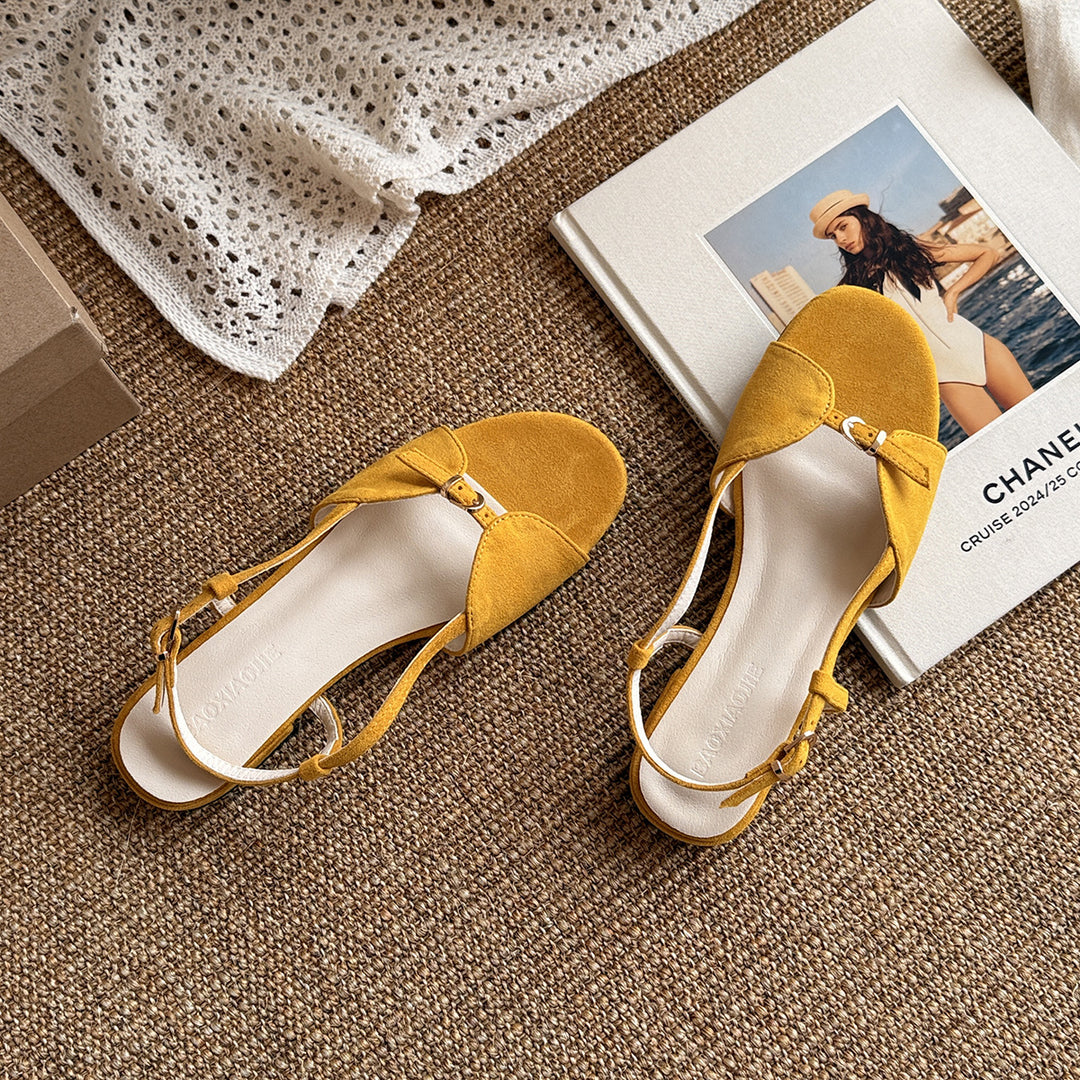 Damen Elegante Slingback Sandalen Drune