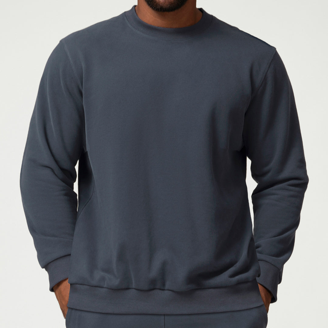 Herren Bequemer Sweatshirt mit Seitentaschen Drune