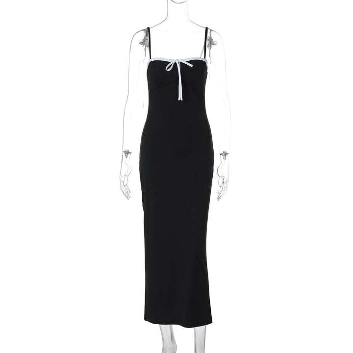 Damen Schickes Casual-Midikleid mit verstellbaren Spaghetti-Trägern Drune