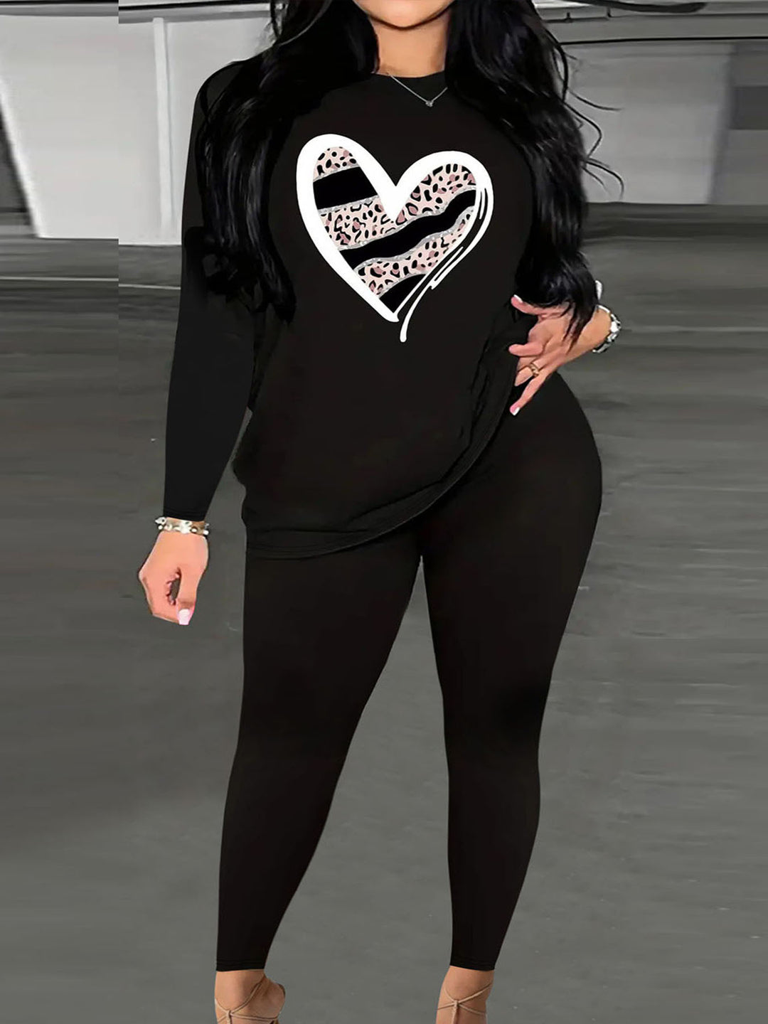 Damen Lässiges Sweatshirt mit originellem Bärenmotiv Drune