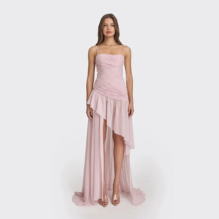 Damen Elegantes Kleid mit raffiniertem Rüschendesign Drune