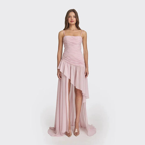 Damen Elegantes Kleid mit raffiniertem Rüschendesign Drune