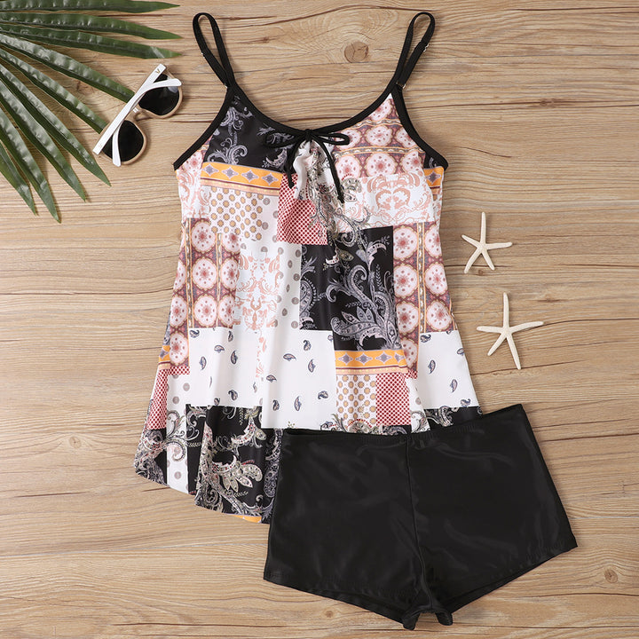 Damen lässiger Strandtop mit Shorts Drune